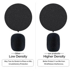 5-200Pcs Microphone Windscreen Sponge Cover Headset Mic Foam Cover Protective Ca