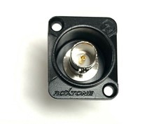 BNC Isolated Feedthru Panel Mount Connector – Female to Female, Black Body