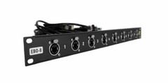 1 space Ethernet Breakout Panel w/8 RJ45 Ethercon Jack Connectors