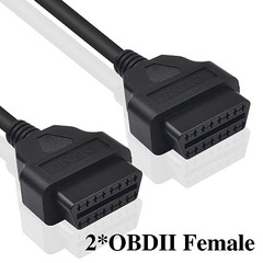 OBD2 Splitter Cable 1FT/30cm, 16Pin Male to Female, Extension Cord for