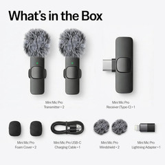 (Latest Model) – #1 Microphone for Iphone & Android, Wireless Mini Microphone, C