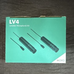 Movo LV4 Lavalier Microphone Omni-Directional Cardioid XLR 3 Pin Wired Black