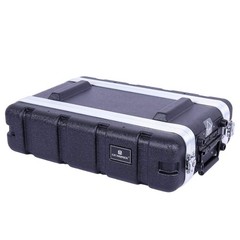 Crossrock 2U Shallow Rack Case No Wheels Black