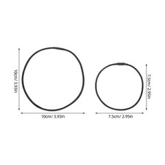 12Pcs Black Elastic Bands Replacement for Microphone Shock Mount High Absorption