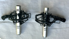 MXL 603S Matched Pair Cartiod Condenser Microphones with Shockmounts & Case