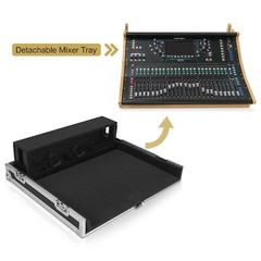 Sound Town ATA Plywood Mixer Cas w/ Doghouse for SQ6 Mixer Console (STRC-SQ6DH)