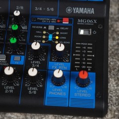 Yamaha MG06X 6-Channel Mixing Console w/ Effects Audio Mixer Tested Working EUC