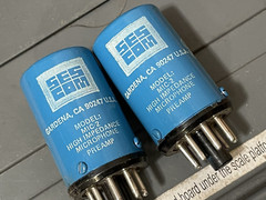 pair used Sescom MIC-2 plug-in mic preamps hi-Z Ses-Com