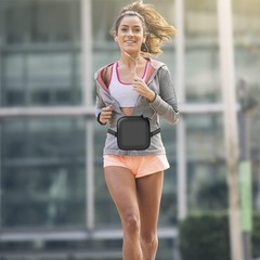 Portable CD Player Case Belt Travel Carrying Holder Storage Walkman Black