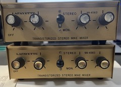 Lafayette 99-45635 Transistorized Stereo Mic Mixer Pair (SET of 2)