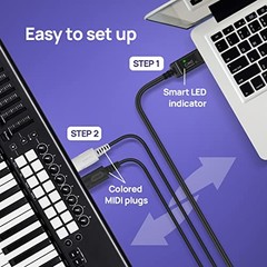 – High-Speed USB MIDI Cable with Filter and Mapper – Plug & Play U2MIDI Pro