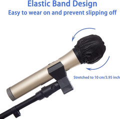 Microphone Cover Pop Filter 400 PCS, Disposable Mic Cover with Individual Packin