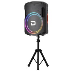 15″ Portable Wireless Bluetooth Party Speaker FM Radio AUX TWS with Mic & Stand