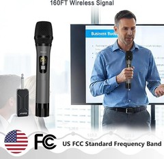 Unidirectional UHF Wireless Microphone with Mute Function – Perfect for Events