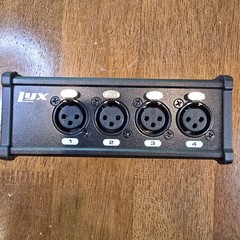 LyxPro 4 Channel XLR Splitter Box, Cable Breakout Male & Female to RJ45 Ethercon