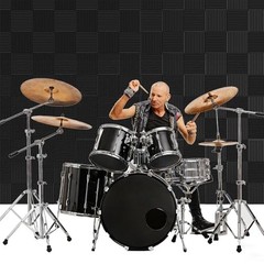 12 Pack Sound Proof Foam Panels for Walls, 1″ x 12″ x 12″ High Density 12 Black
