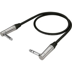 Behringer Gold Performance Inst Patch Cable 14″ TRS Right Angled 2 ft. Black