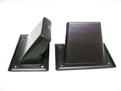 (2) Two Black Plastic Pocket Handles – for DJ speaker box, cabinet…