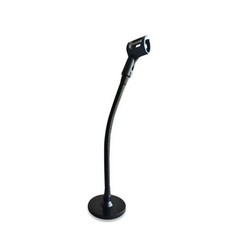 Gooseneck Podium Microphone Mount Stand, 13 inch Flexible Arm with Weighted