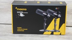 Maono PD200W Wireless Dynamic Cardioid Microphone, RGB, Mute, Black