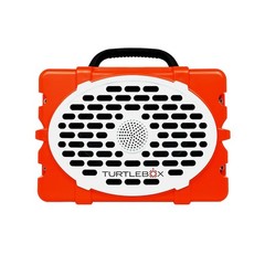 Turtlebox Gen 3 Outdoor Bluetooth Speaker, Orange/White, 120 dB Sound [TBG3-OW]