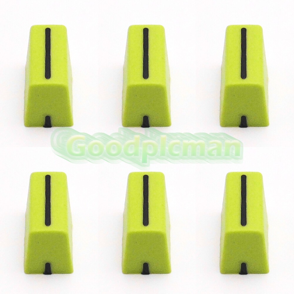 6pcs For DDJ-SX SZ Rane 61 62 64 68 Denon Numark (Green1) Fader Knob Cap