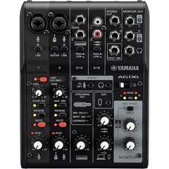 Yamaha AG06MK2 6Channel MixerUSB Interface for IOSMacPC Black