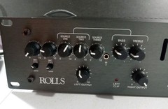 Rolls Mixer/Amplifier MA2152 Heavy Black Multiple Inputs 2 Mic Inputs Nice