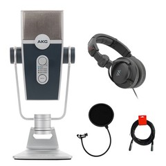 AKG Lyra Multipattern USB Condenser Microphone w/ Headphones, Filter & Cable