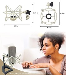 Neumann TLM 103 Shock Mount Compatible Microphone Stand Mount for Condenser