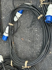 INDU 400A Power Distro PD 208V 30A X 6 CEE 30A-BLU3, ED DUP X2 W/CABLE