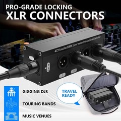 2PCS 4-Channel DMX XLR to Ethernet Extender Male to RJ45 Ethercon Cable Multi…
