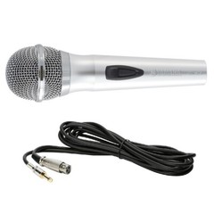 Yamaha DM-305 Dynamic Microphone Silver Super Cardioid ON/OFF Switch with Cable