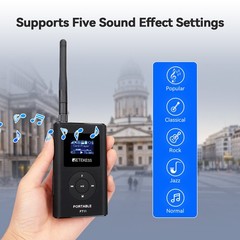 Retekess Wireless Tour Guide System 1 Transmitter 6 Receivers For Church Travel