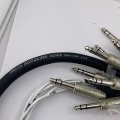 Pro Co Acculink DB25 To 1/4in Male TRS Male 8 Ch Snake 5ft Missing Thumb Screws