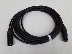 CANARE BLACK QUAD MICROPHONE MIC CABLE NEUTRIK XLR 50 FT