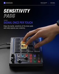 Donner DPD-16 STARRYPAD USB MIDI Keyboard Pad Beat Maker With Fader Drum Machine
