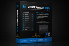 VoiceForge Pro PC Podcast Audio Software Windows Voice Editor Mixing CD