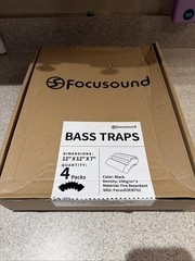 READ! Focusound 4 Pack Bass Traps Corner Acoustic Foam Corner 12″ X 12″ X 7″ USA