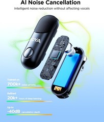 BOYA Magic-02 Wireless Lavalier Mic 30H Battery 328FT Range Noise Cancel – NIB