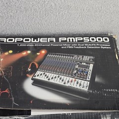 Behringer Europower PMP5000 Powered Mixer 20 Channel 1200W Powered Mixer – AS IS