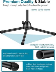Microphone Stand, Boom Arm Mic Stand Floor Detachable Height Adjustable Heavy…