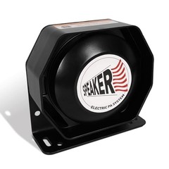 100W Ultra-Slim Siren Speaker, 8 Ohm 108-134dB PA Horn for Emergency Vehicles,