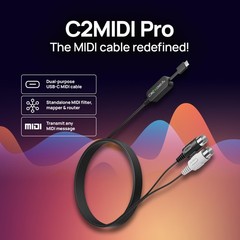 CME C2MIDI Pro USB~C MIDI Cable Interface with Filter, Mapper & Router