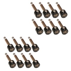 16 pack 1/4″ TS Mono Connectors for Kurrent Electric Solderless Guitar Cables