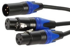 (5FT / 1 Pack) 1 Male to 2 Female XLR Y Splitter Micrphone Cable, 3pin Male t…
