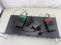 GTD Audio UHF Diversity Wireless Microphone Mic System G-380 W 2 Head Sets Good