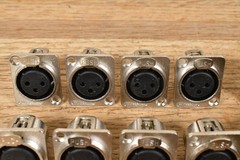 LOT of 24 Female XLR Panel Connectors with Wall Plates + Extras