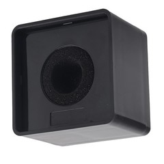 Compact Portable Microphone Square Station For Interviews Black ABS Easy To Use