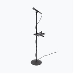 u-mount Mic Stand Utility Tray + Shock-Mount Condenser Mic Clip Vocal Studio Bun